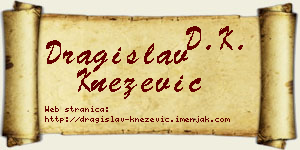 Dragislav Knežević vizit kartica